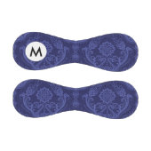 Luxuriöse blaue Damast Tapete Baseball (Paneele)