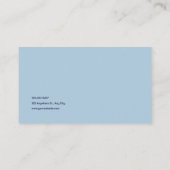 Luxuriöse Blue Agate Geode & Gold Glitzer Visitenkarte (Rückseite)