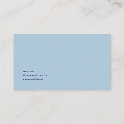 Luxuriöse Blue Agate Geode & Gold Glitzer Visitenkarte (Rückseite)