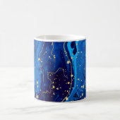 Luxuriöse Blue Gold Marmor Texture Kaffeetasse (Mittel)
