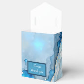 Luxuriöse Blue Watercolor Abstrakt Pearlescent Geschenkschachtel (Geöffnet)