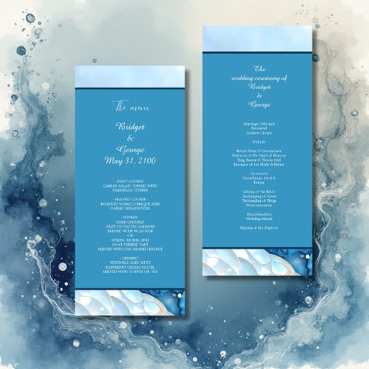 Luxuriöse Blue Watercolor Abstrakt Pearlescent Programm