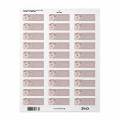 Luxuriöse Blush Moderne Hochzeitsstimmung Rücksend (Vorne)