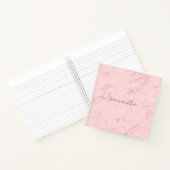 Luxuriöse Blush Pink Marmor Name Notizblock (Innenseite)
