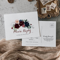 Luxuriöse Boho bunte Blumenkarte UAWG