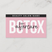 Luxuriöse Botox Lip Filler Anleitung Aftercare Car Visitenkarte (Vorderseite)