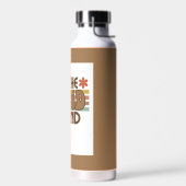 Luxuriöse Braun Topqualität Wasser Flasche für Sie (Links)