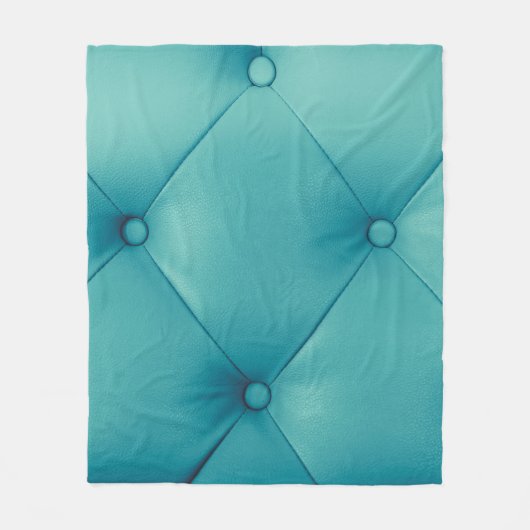 Luxuriöse, braune Ledermöbel, die jedoch mit einem Fleecedecke (Vorderseite)