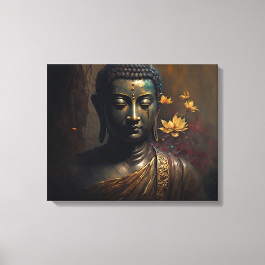 Luxuriöse Buddha Portrait Painting Leinwanddruck (Vorderseite)