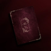 Luxuriöse Burgundy Floral Gold Islamische Hochzeit Einladung