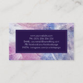 Luxuriöse Charoite Camera Shutter Fotograf Busine Visitenkarte (Rückseite)