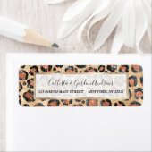 Luxuriöse Chic Gold Black Brown Leopard Animal Pri (Insitu)