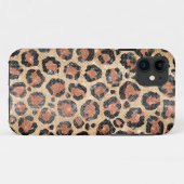 Luxuriöse Chic Gold Black Brown Leopard Animal Pri Case-Mate iPhone Hülle (Rückseite (Horizontal))