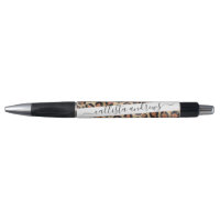 Luxuriöse Chic Gold Black Brown Leopard Animal Pri