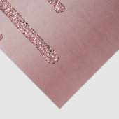 Luxuriöse Chic Rose Gold Sparkle Glitzer Tropfen Seidenpapier (Detail)