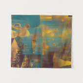 Luxuriöse Cocktail Lounge Szene Wandteppich (Vorderseite (Horizontal))