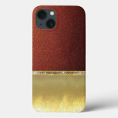 Luxuriöse Coole Gold Sparkle Design Fall Case-Mate iPhone Hülle (Rückseite)