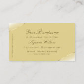Luxuriöse Creme mit Verzierten Sparkling-Diamanten Visitenkarte (Rückseite)
