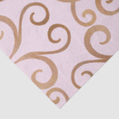 Luxuriöse Damask Pattern Seidenpapier (Ausschnitt)