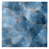 Luxuriöse Dark Blue Gemstone Moderne Ästhetik Fliese (Vorderseite)