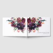 Luxuriöse Deep Floral Bouquet Wedding Gästebuch (Voll)