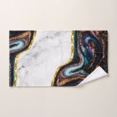 Luxuriöse Dekoration Räume Marmor Stone Glitzer Handtuch (Handtuch)