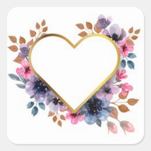 Luxuriöse Designer-Aufkleber Quadratischer Aufkleber (Vorderseite)