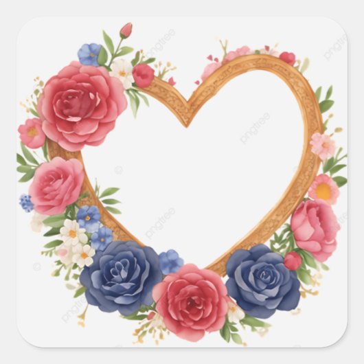 Luxuriöse Designer-Aufkleber Quadratischer Aufkleber (Vorderseite)