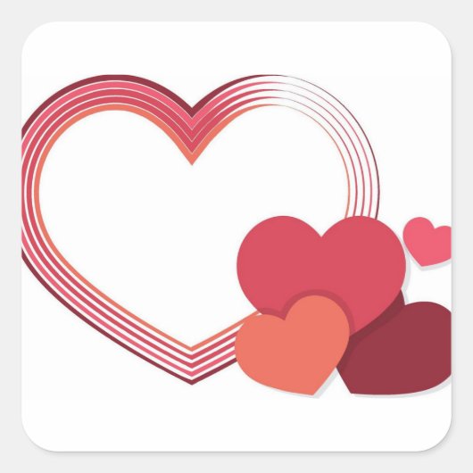 Luxuriöse Designer-Aufkleber Quadratischer Aufkleber (Vorderseite)