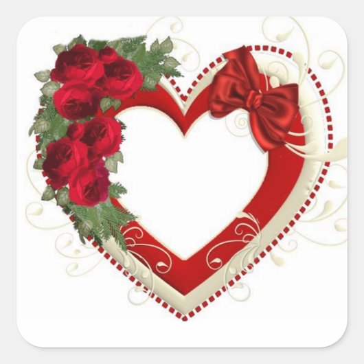 Luxuriöse Designer-Aufkleber Quadratischer Aufkleber (Vorderseite)