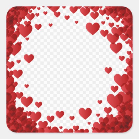 Luxuriöse Designer-Aufkleber Quadratischer Aufkleber (Vorderseite)