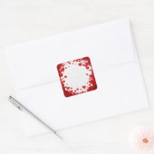 Luxuriöse Designer-Aufkleber Quadratischer Aufkleber (Umschlag)