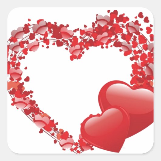 Luxuriöse Designer-Aufkleber Quadratischer Aufkleber (Vorderseite)