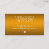 Luxuriöse Diamanten und Perlen Gold Visitenkarte (Rückseite)