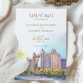 Luxuriöse Dubai Atlantis Der Palm Save the Date Einladung