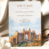 Luxuriöse Dubai Atlantis Der Palm Save the Date Einladung