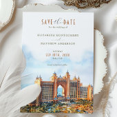 Luxuriöse Dubai Atlantis Der Palm Save the Date Einladung