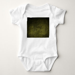 Luxuriöse dunkle Krokodillederstruktur. Baby Strampler