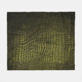 Luxuriöse dunkle Krokodillederstruktur. Fleecedecke (Vorderseite (Horizontal))