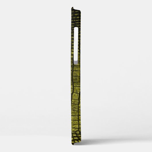 Luxuriöse dunkle Krokodilstruktur Case-Mate iPhone Hülle (Rückseite / Links)