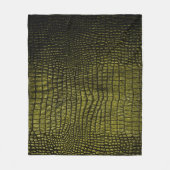 Luxuriöse dunkle Krokodilstruktur Fleecedecke (Vorderseite)