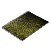 Luxuriöse dunkle Krokodilstruktur Notizblock (Linke Seite)