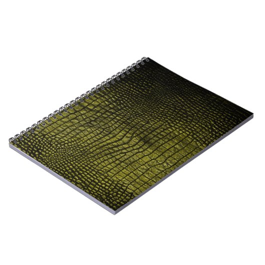 Luxuriöse dunkle Krokodilstruktur Notizblock (Linke Seite)