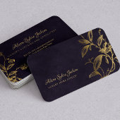 Luxuriöse, dunkle, lila Imitate Goldfolienfolien Visitenkarte