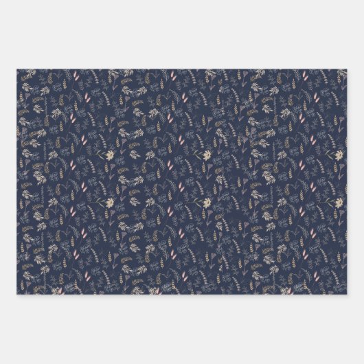 Luxuriöse Earth Tone Hues Wrapping Paper Set 3 Geschenkpapier Set (Vorderseite)