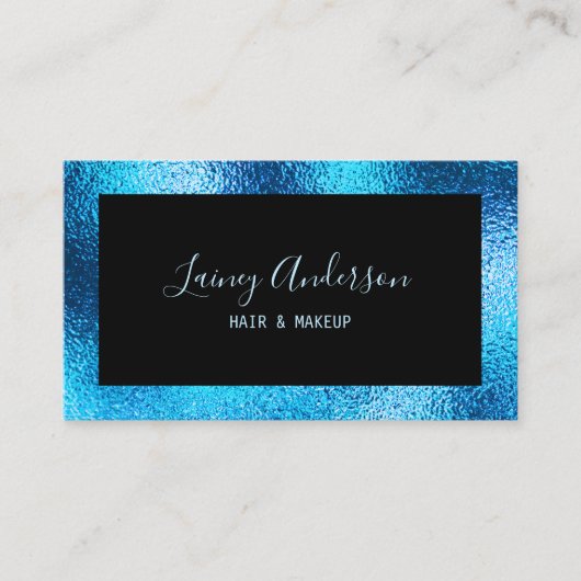 Luxuriöse, einfache trendige Imitate metallische b Visitenkarte (Vorderseite)