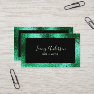 Luxuriöse, einfache trendige Imitate metallische g Visitenkarte