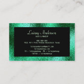 Luxuriöse, einfache trendige Imitate metallische g Visitenkarte (Rückseite)