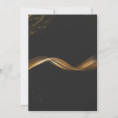 Luxuriöse Einladung zum 25. Geburtstag in glänzend (Rückseite)