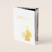 Luxuriöse Einladungskarte für Hochzeiten - Elegant Folienkarte (Vorderseite)